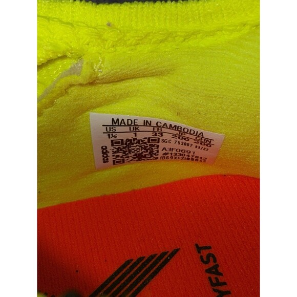 NEW Adidas X Crazyfast League FG Soccer Cleats Shoes Yellow IF0691 Youth 1.5 - Picture 9 of 9